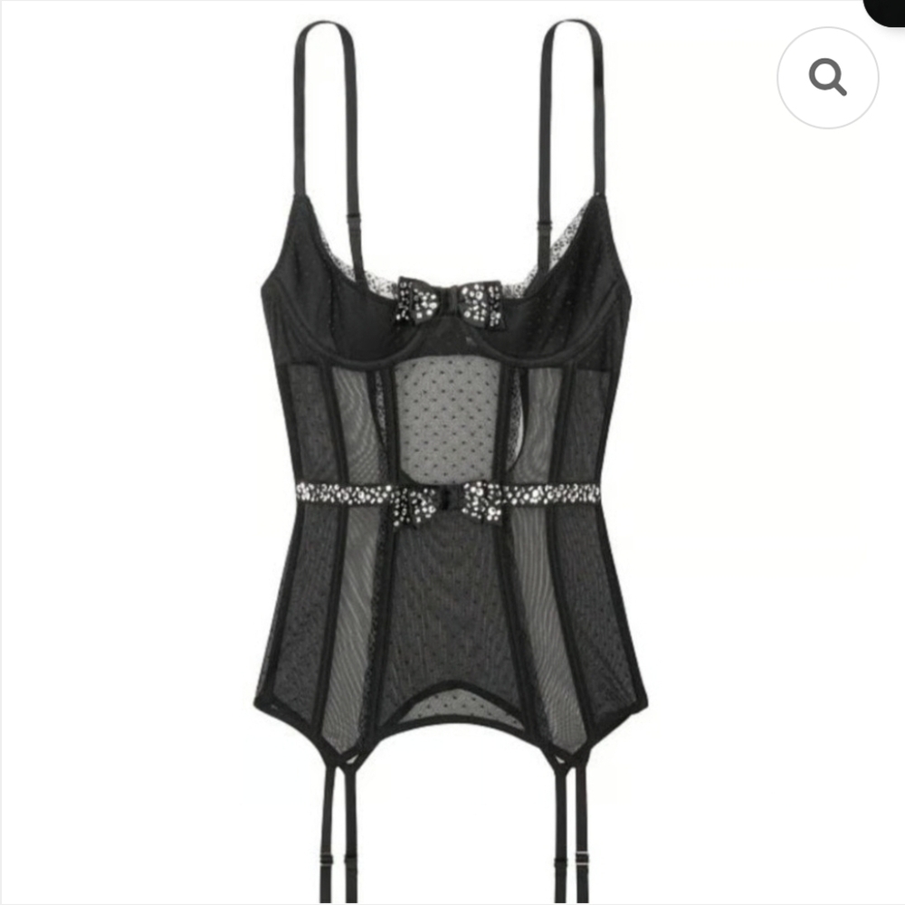 NWT VICTORIA'S SECRET VERY SEXY BLING CORSET Bustier Size XS